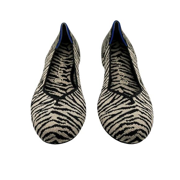 Rothy’s The Flat in Zebra‎ Print Women’s Size 6 - Picture 4 of 8
